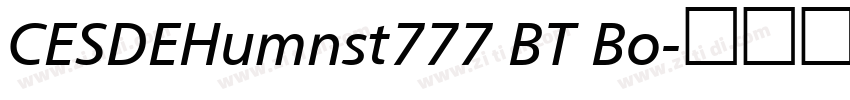 CESDEHumnst777 BT Bo字体转换